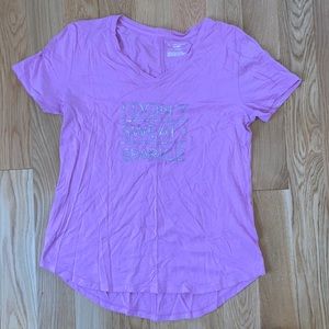 Tek Gear DryTek “I DON’T SWEAT I SPARKLE” size medium workout t-shirt